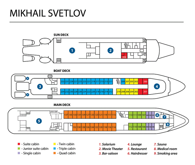 Vessel Mikhail Svetlov - Incoming Russia Tour Operator 